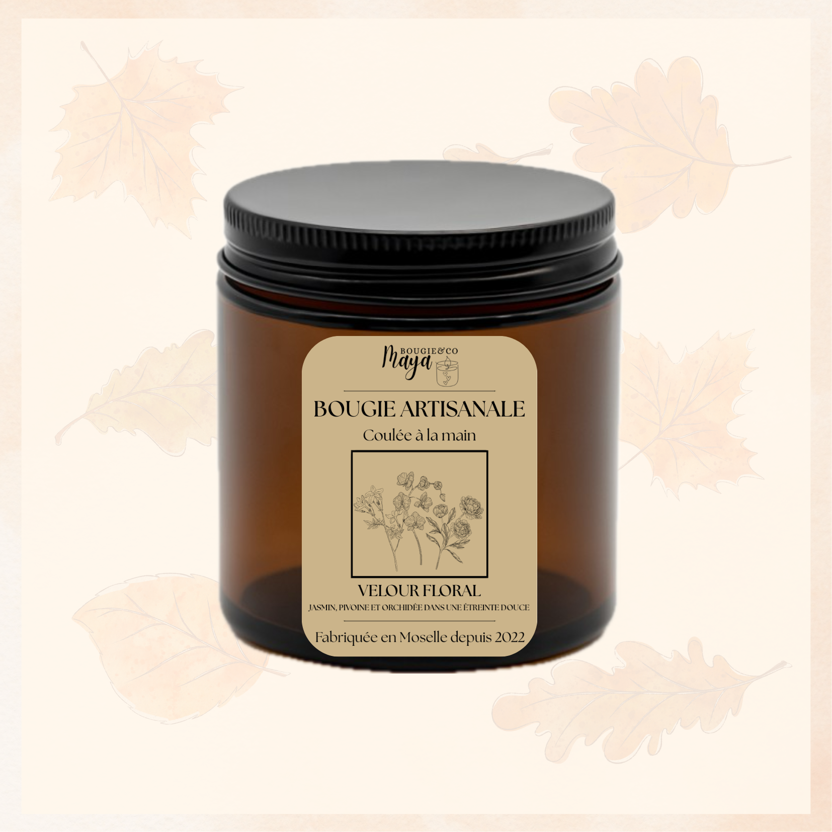 Bougie Velour floral